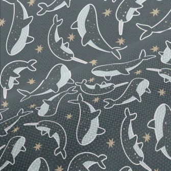 Star Pattern Whale Performance Linen