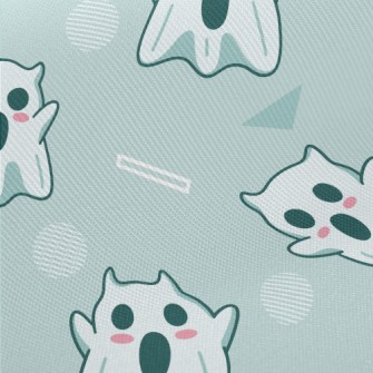 Screaming Scary Cute Ghost Twill