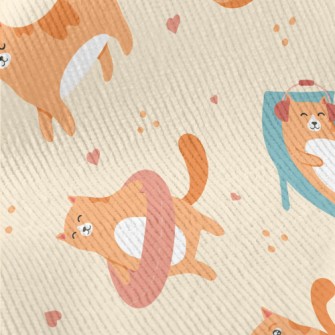 Daily Life Color Cat Standard Corduroy