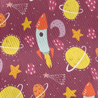 Doodle Rocket And Planet Unive Standard Corduroy