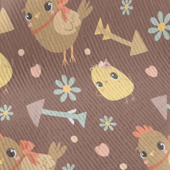 Cute And Warm Chicken Family Standard Corduroy