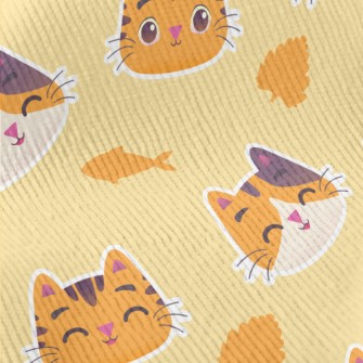 Cute Orange Cat Standard Corduroy