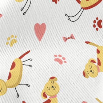 Puppy Running Leisurely Standard Corduroy