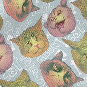 Realistic Cat Head Standard Corduroy