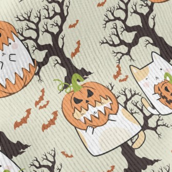 Pumpkin Cat And Tree Bat Standard Corduroy