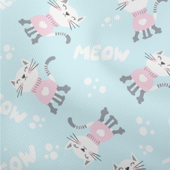 Cat In Pink Sweater Dobby