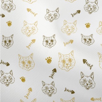 Expressive Cat And Fish Bones Dobby