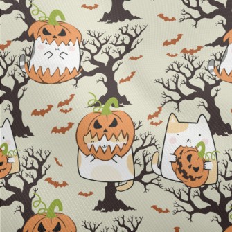 Pumpkin Cat And Tree Bat Dobby