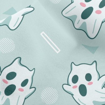 Screaming Scary Cute Ghost Micro Fleece