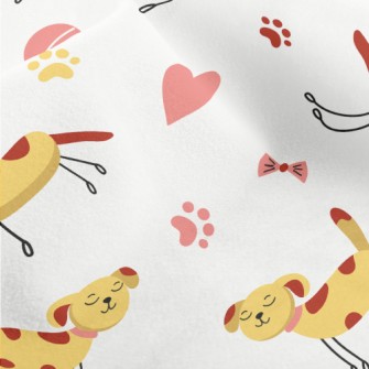 Puppy Running Leisurely Micro Fleece