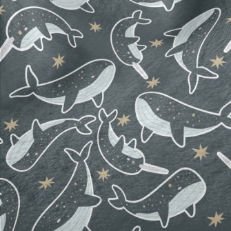 Star Pattern Whale Minky