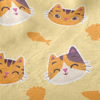 Cute Orange Cat Minky