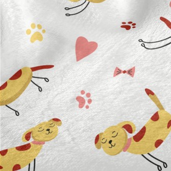 Puppy Running Leisurely Minky