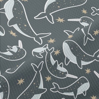 Star Pattern Whale Piqué