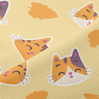 Cute Orange Cat Piqué