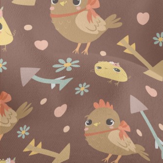 Cute And Warm Chicken Family Lightweight Performance Linen