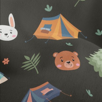 Animal Heads And Camping Tent Lightweight Performance Linen
