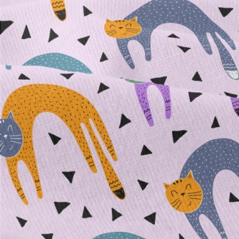 Abstract Colorful Cat Modern Jersey