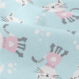 Cat In Pink Sweater Modern Jersey