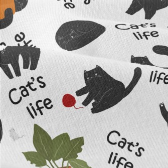 Black Cat Playing At Home Modern Jersey