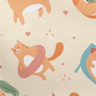 Daily Life Color Cat Pongee