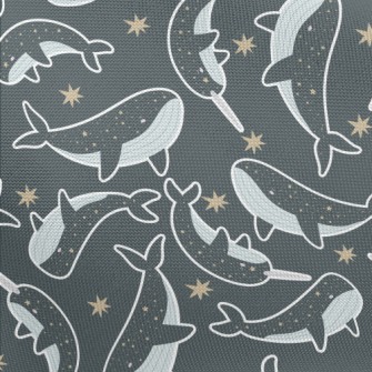 Star Pattern Whale Pongee