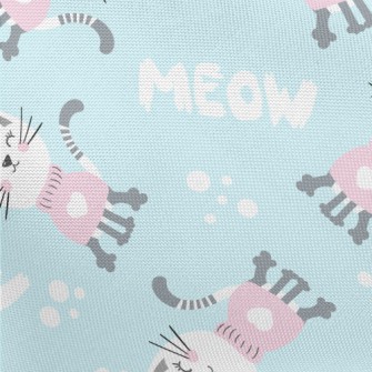 Cat In Pink Sweater Pongee