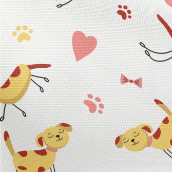 Puppy Running Leisurely Pongee