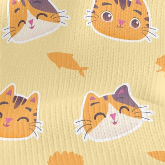 Cute Orange Cat Stretch Jersey