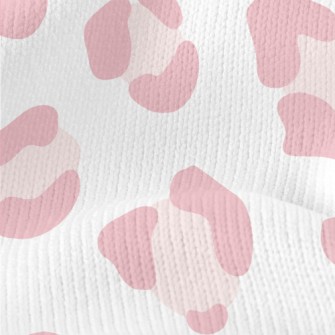 Pink And Cute Leopard Print Stretch Jersey