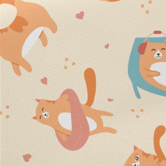 Daily Life Color Cat Midweight Cotton Poplin