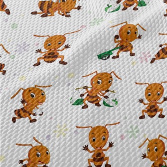 Hard Working Ants Birdseye Piqué