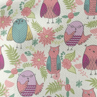 Children&#39;s Cute Owl And Fl Waterproof Canvas