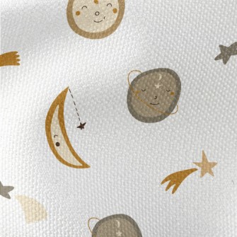 Quiet Planet And Shooting Star Waterproof Canvas