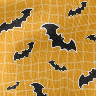 Black Bat And Twisted Grid Waterproof Canvas