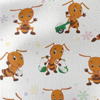 Hard Working Ants Waterproof Canvas