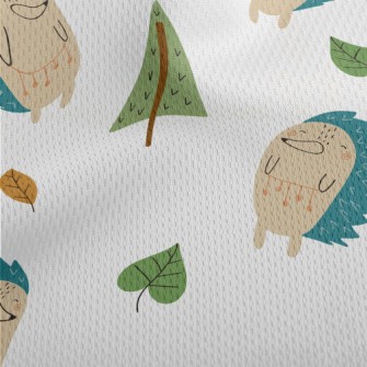 Cute Forest Hedgehog Athletic Mesh Flat Back