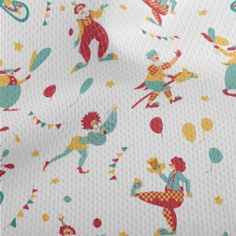 Juggling Clowns Athletic Mesh Flat Back