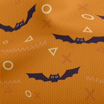 Cute Silly Bat Athletic Mesh Flat Back