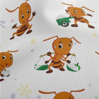 Hard Working Ants Athletic Mesh Flat Back