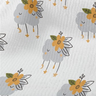 Clouds Wearing Orange Flowers Terry