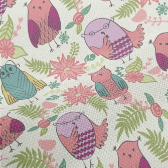 Children&#39;s Cute Owl And Fl Performance Linen