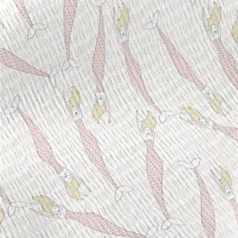 Pink Happy Mermaid Standard Corduroy