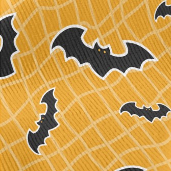 Black Bat And Twisted Grid Standard Corduroy