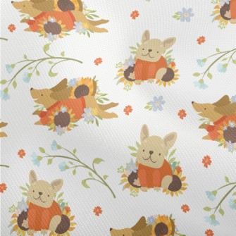 Dog In Sweater With Flowers Dobby