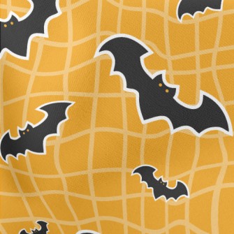 Black Bat And Twisted Grid Stretch Ponte