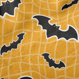 Black Bat And Twisted Grid Minky