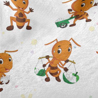 Hard Working Ants Minky