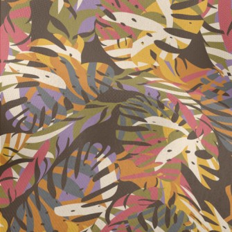 Colorful Abstract Tropical Pla Lightweight Performance Linen