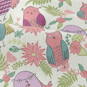 Children&#39;s Cute Owl And Fl Modern Jersey